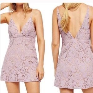 Free People lace mini dress